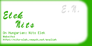 elek nits business card